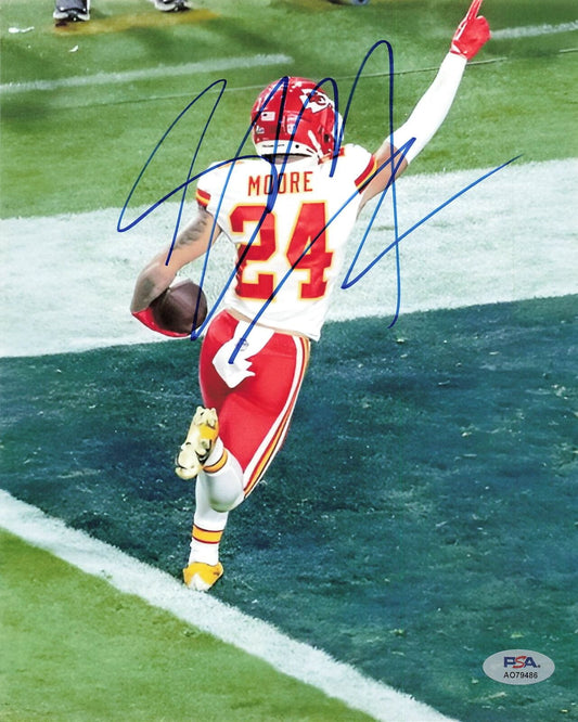 Skyy Moore signed 8x10 photo PSA/DNA Chiefs Autographed Super Bowl Champion