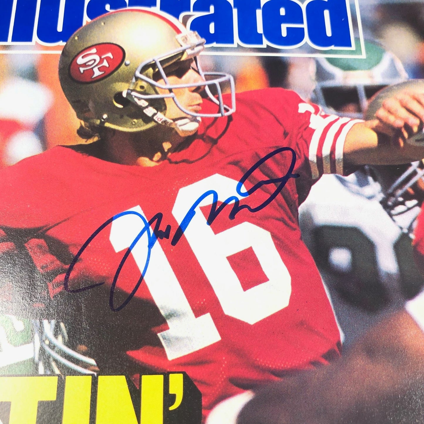 JOE MONTANA Signed SI Magazine PSA/DNA 49ers Autographed No Label