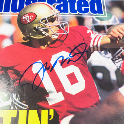 JOE MONTANA Signed SI Magazine PSA/DNA 49ers Autographed No Label