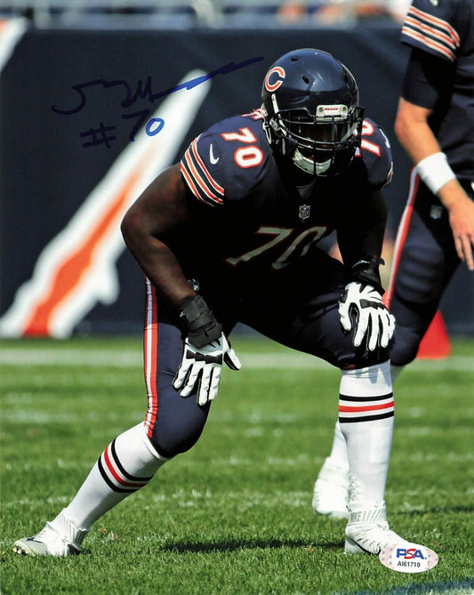 BOBBY MASSIE Signed 8x10 photo PSA/DNA Chicago Bears Autographed