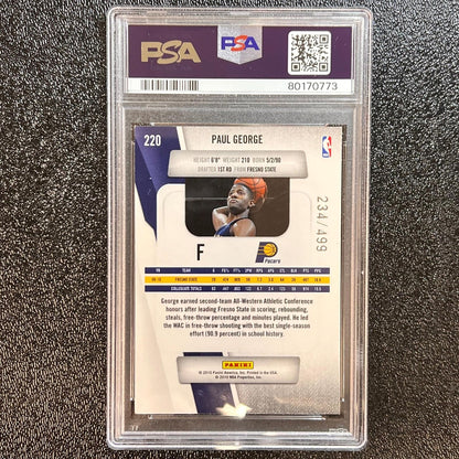 2010-11 Panini Prestige Bonus Shots Orange #220 PAUL GEORGE Signed Rookie Card P