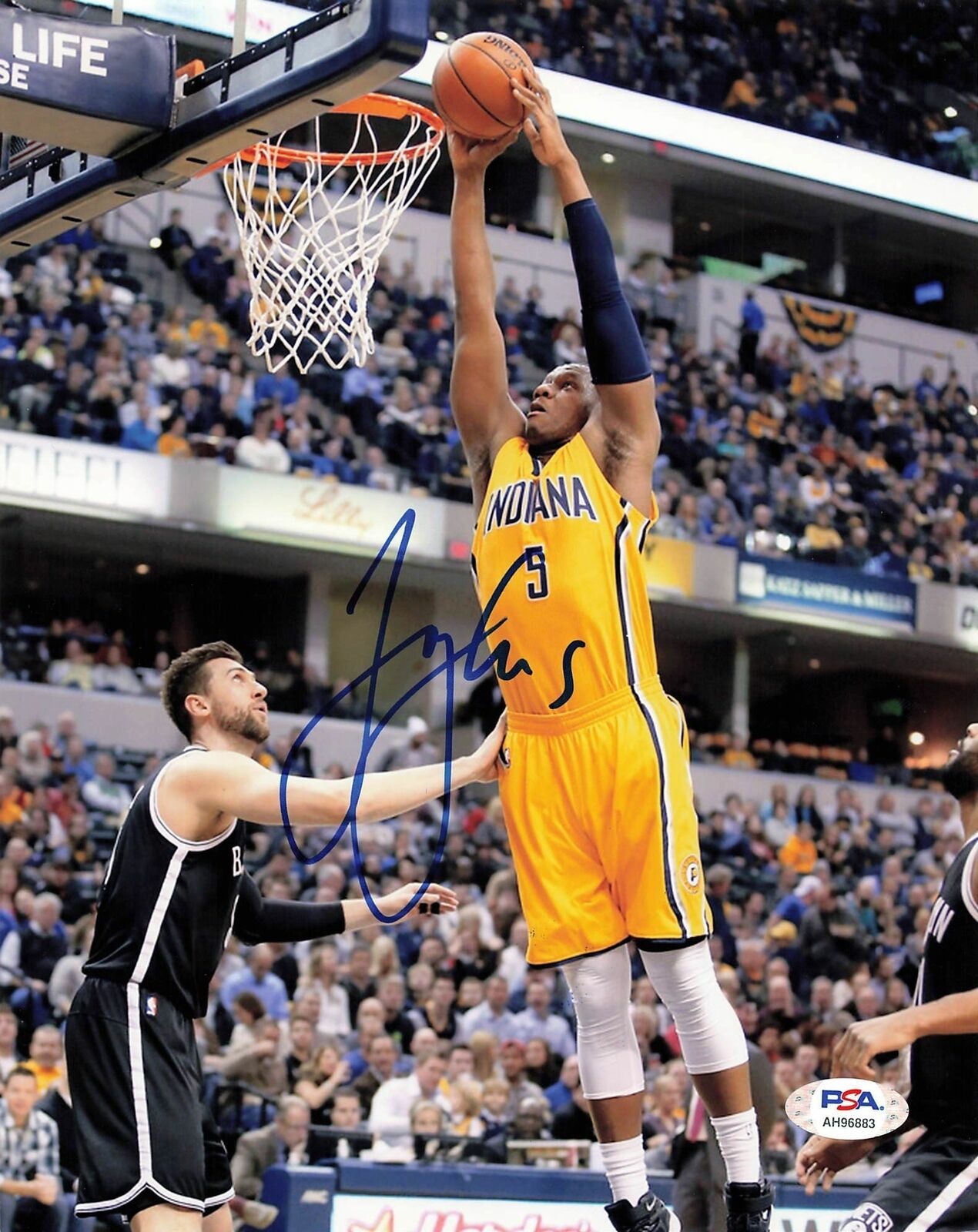 LAVOY ALLEN Signed 8x10 photo PSA/DNA Indiana Pacers Autographed