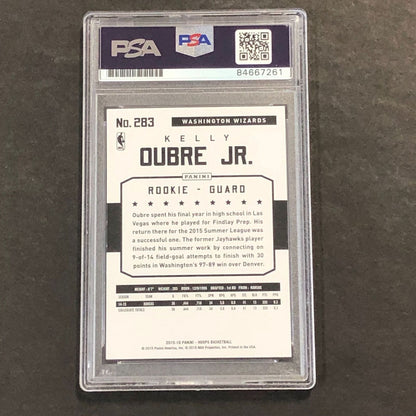 2015 NBA Hoops #283 Kelly Oubre Jr. Signed Card AUTO 10 PSA Slabbed RC Wizards
