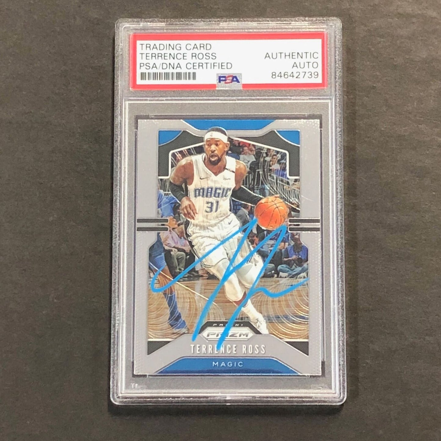 2019-20 Panini Prizm #44 Terrence Ross Signed Card AUTO PSA Slabbed Magic