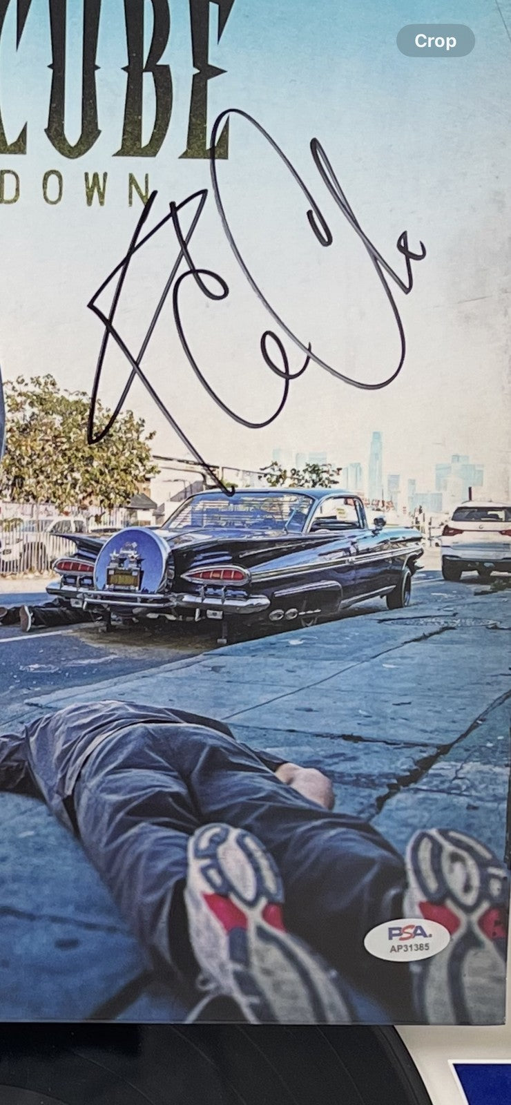 Ice Cube signed Vinyl Frame PSA/DNA Autographed Rapper Man Down