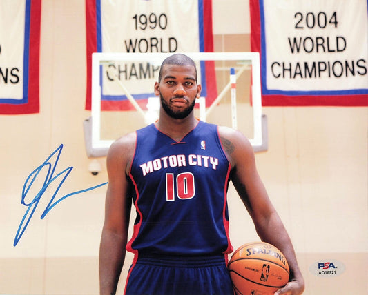 Greg Monroe signed 8x10 photo PSA/DNA Detroit Pistons Autographed