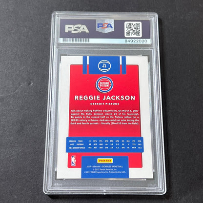 2017-18 Panini Donruss #41 Reggie Jackson Signed Card Auto 10 PSA/DNA Slabbed Pi