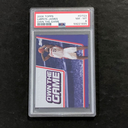2006 Topps #OTG3 Lebron James PSA 8 NM-MT Cavaliers