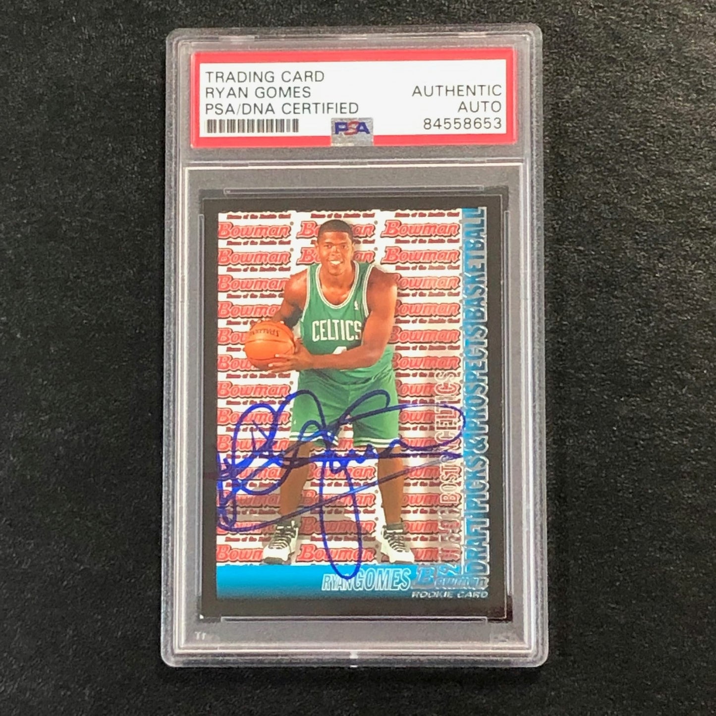 2005-06 Bowman Basketball #123 Ryan Gomes Signed Rookie Card AUTO PSA Slabbed RC