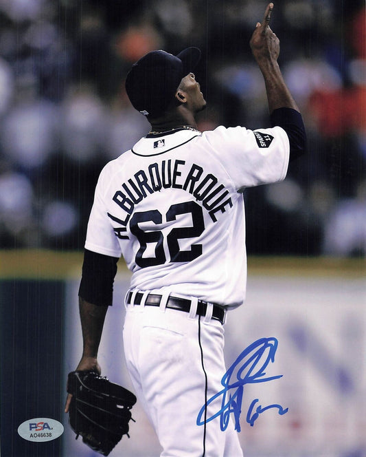 AL ALBURQUERQUE signed 8x10 photo PSA/DNA Detroit Tigers Autographed