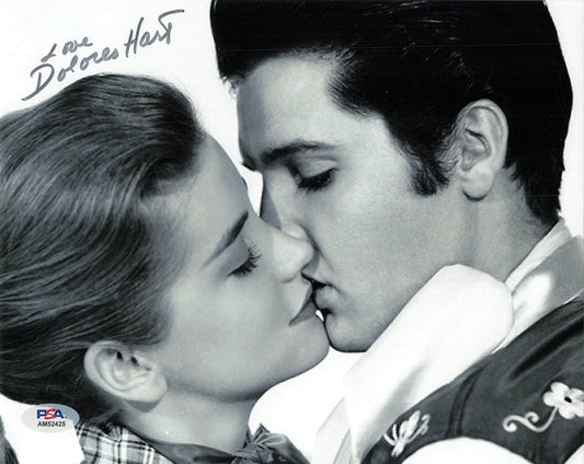 DOLORES HART signed 8x10 photo PSA/DNA Autographed Elvis Presley