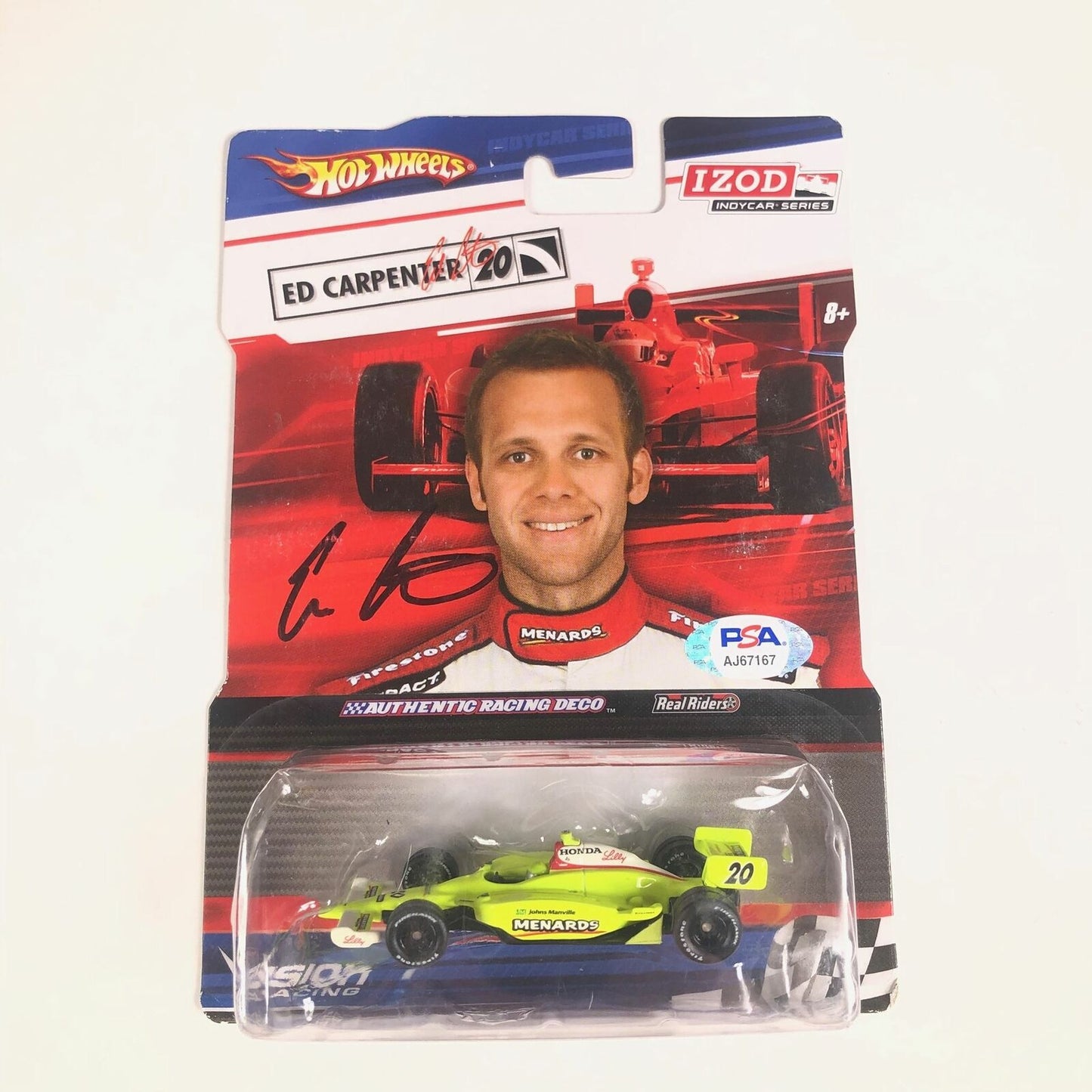 ED CARPENTER Signed Hot Wheels Toybox PSA/DNA Racing