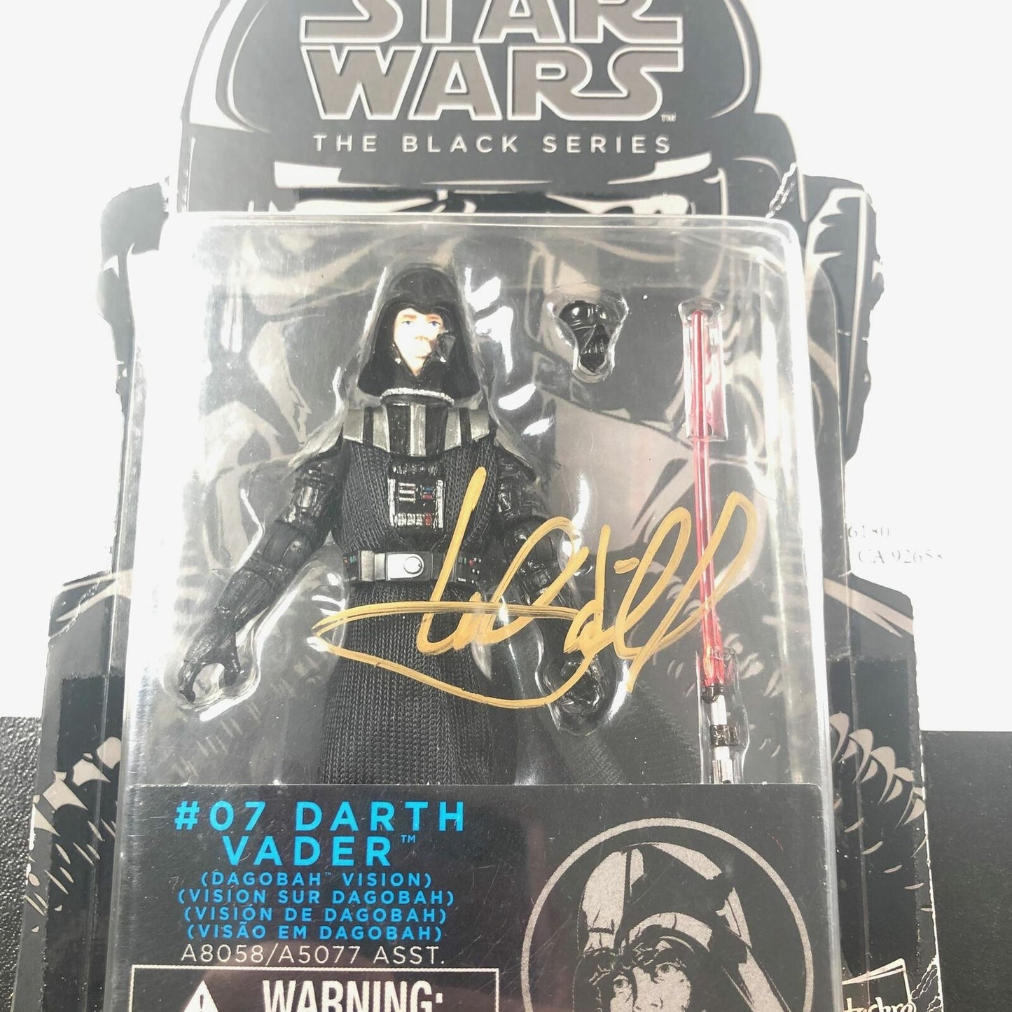 Mark Hamill Signed Star Wars #07 Darth Vader Toybox PSA/DNA Limited Edition