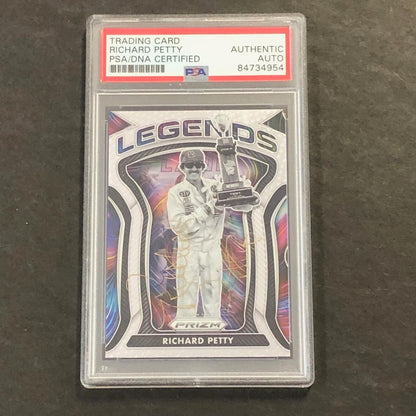 2021 Panini Prizm Racing Legends #82 Richard Petty Signed Card AUTO  PSA Slabbed
