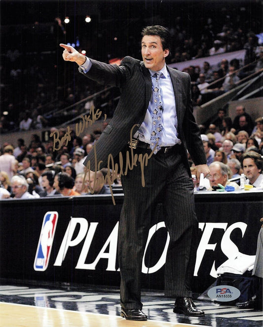 VINNY DEL NEGRO signed 8x10 photo PSA/DNA San Antonio Spurs Autographed