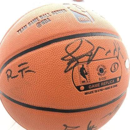 2015-16 Warriors Team Signed Basketball PSA/DNA Autographed Ball 2016