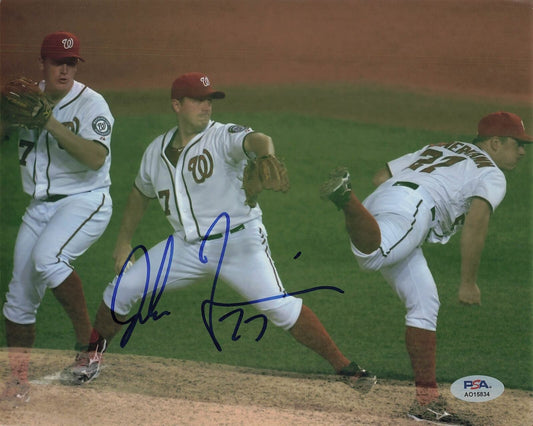 Jordan Zimmerman signed 8x10 photo PSA/DNA Washington Nationals autographed