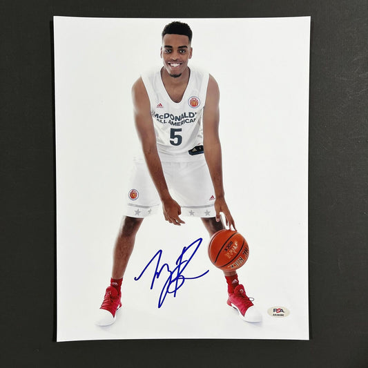 Troy Brown Jr. signed 11x14 photo PSA/DNA McDonald's All American Autographed