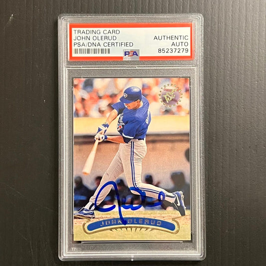 Topps #277 John Olerud PSA/DNA Slabbed Autographed AUTO Blue Jays