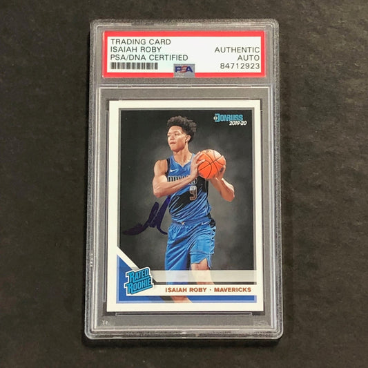 2019-20 Panini Donruss Rated Rookie #235 Isaiah Roby Signed Card AUTO PSA Slabbe