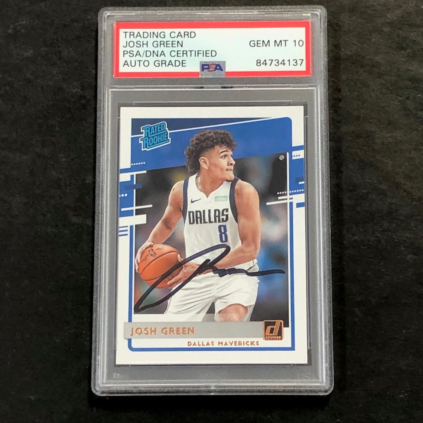 2020-21 Panini Donruss #234 Josh Green Signed Card AUTO 10 PSA Slabbed RC Maveri