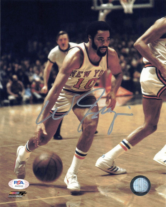 Walt Frazier signed photo PSA/DNA New York Knicks Autographed