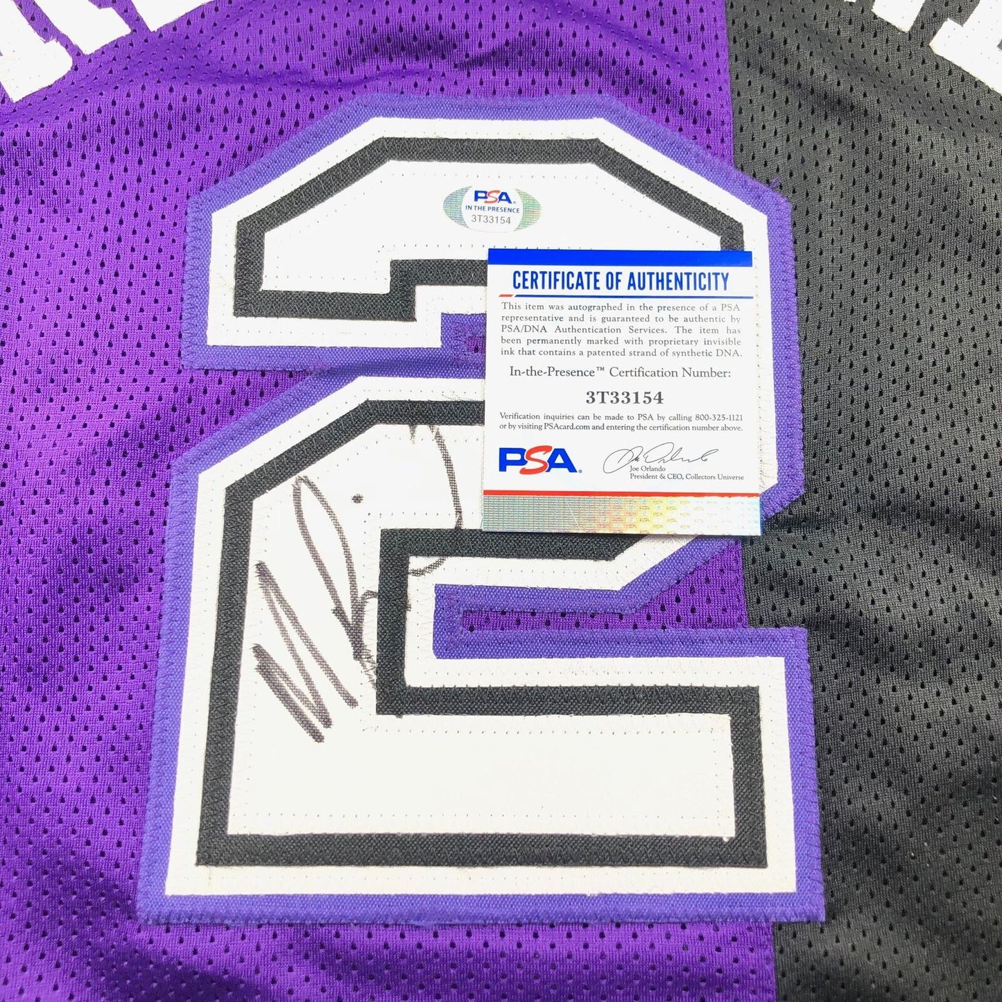 Mitch Richmond Signed Jersey PSA/DNA Sacramento Kings Autographed