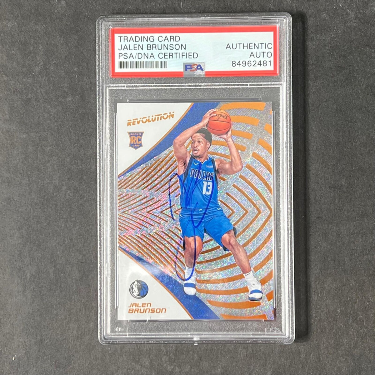 2018-19 Panini Revolution #130 Jalen Brunson Signed Card AUTO PSA Slabbed Maveri