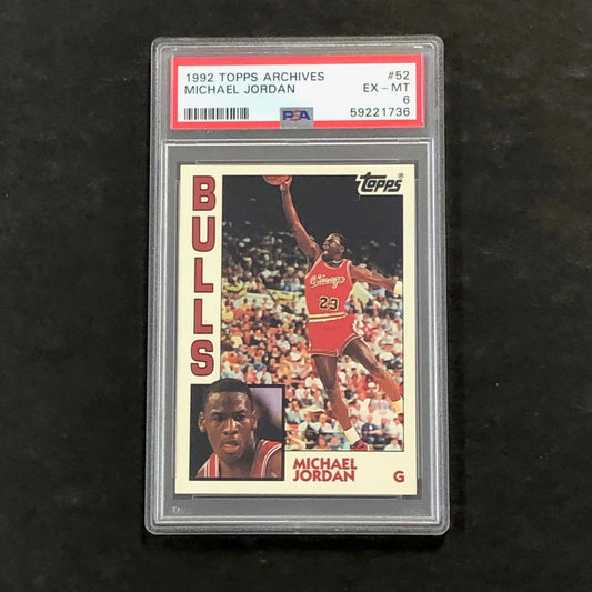 1992 Topps Archives #52 Michael Jordan PSA 6 EX-MT Bulls