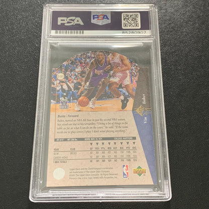 1994 Upper Deck #d101 Vin Baker Signed Card PSA/DNA Slabbed Bucks