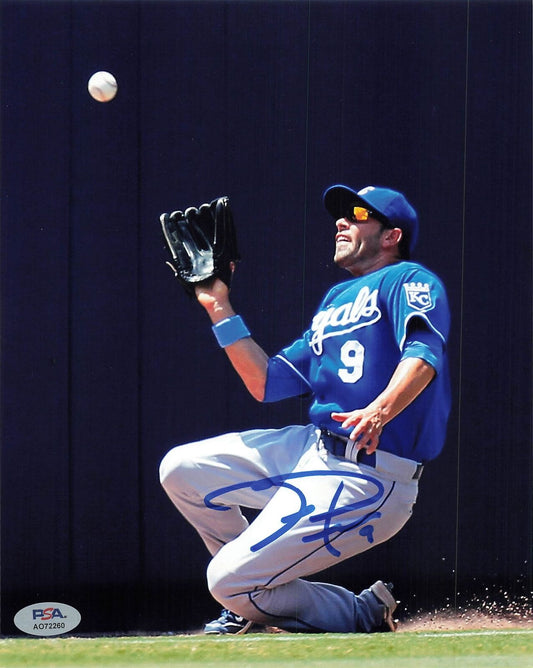 David Dejesus Signed 8x10 photo PSA/DNA Kansas City Royals Autographed