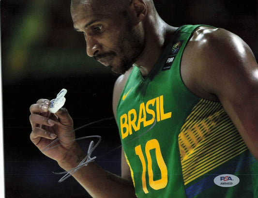 Leandro Barbosa signed 8x10 photo PSA/DNA Warriors Autographed Brazil