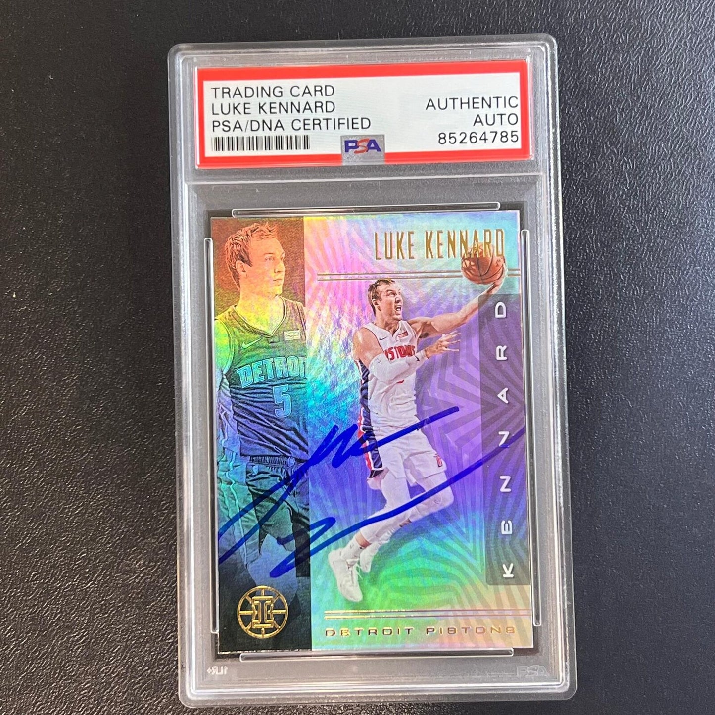 2019-20 Panini Illusions #137 Luke Kennard Signed Rookie Card AUTO PSA Slabbed P