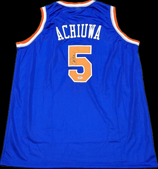 Precious Achiuwa Signed Jersey PSA New York Knicks Autographed