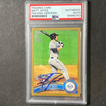 2011 Topps #US287 Matt Joyce Signed Card PSA Slabbed AUTO Rays