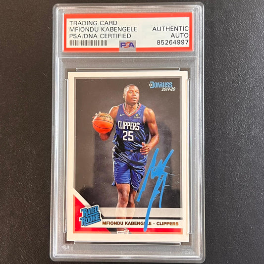 2019-20 Panini Donruss #225 Mfiondu Kabengele Signed Card AUTO PSA Slabbed Clipp