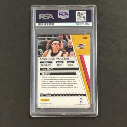 2010-11 Panini Season Update #40 Anderson Varejao Signed Card AUTO PSA Slabbed C