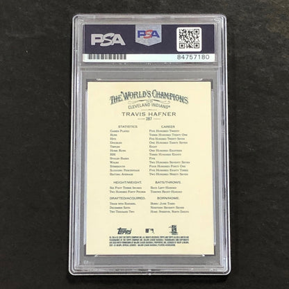 2007 Topps Allen & Ginter's #287 Travis Hafner Signed Card PSA Slabbed Auto 10 Y