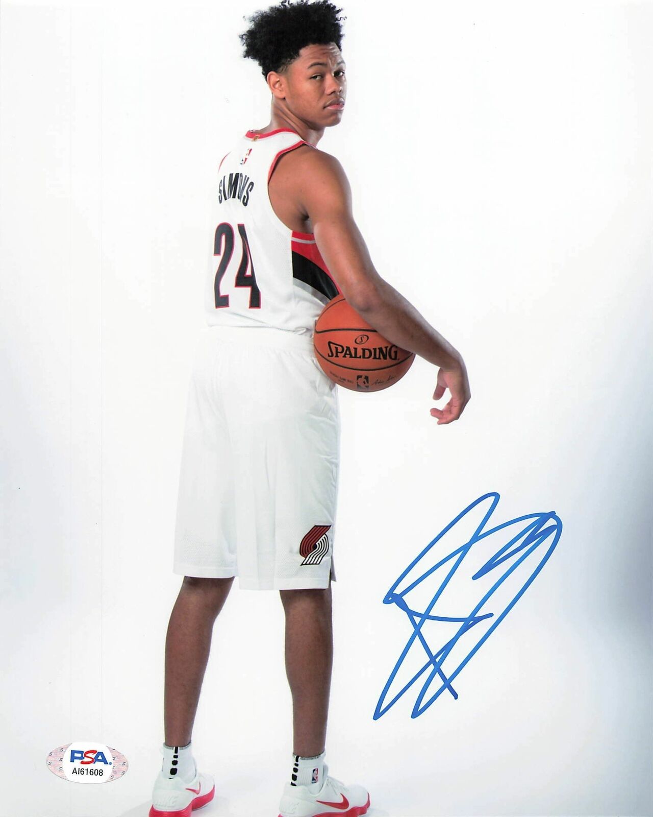 Anfernee Simons signed 8x10 photo PSA/DNA Portland Trail Blazers autographed