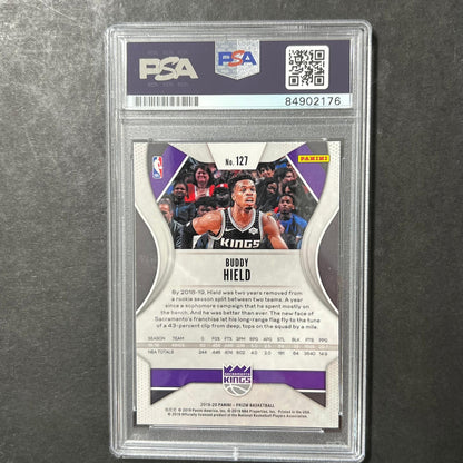 2019-20 Panini Prizm #127 Buddy Hield Signed Card AUTO PSA Slabbed Kings