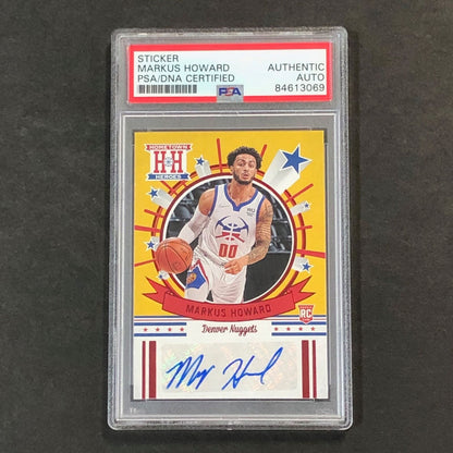 2020 Chronicles Hometown Heroes #HH-MHW Markus Howard Signed Card AUTO PSA Slabb