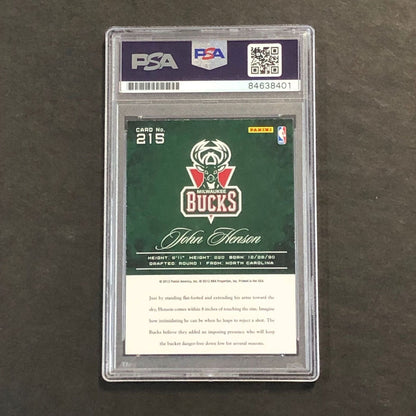 2012-13 Panini Prestige #215 John Henson Signed Card AUTO PSA Slabbed RC Bucks