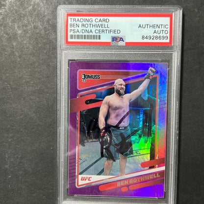 2022 Panini Donruss #164 Ben Rothwell Signed Card AUTO PSA Slabbed UFC