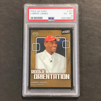 2003 Victory #101 Lebron James PSA 6 EX-MT Cavaliers