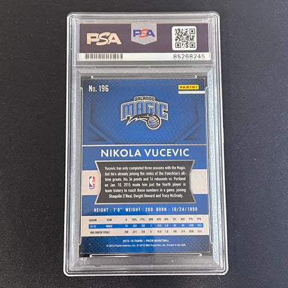 2013-14 Pinnacle Basketball #196 Nikola Vucevic Signed Card AUTO 10 PSA Slabbed