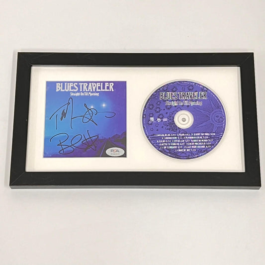 Blues Traveler Signed Straight on Til Morning Album CD Cover Framed PSA/DNA Auto