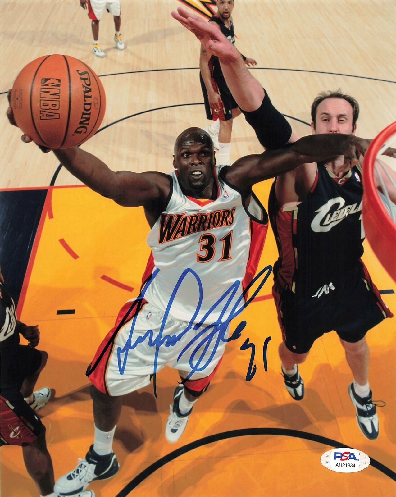 Adonal Foyle signed 8x10 photo PSA/DNA Warriors Autographed