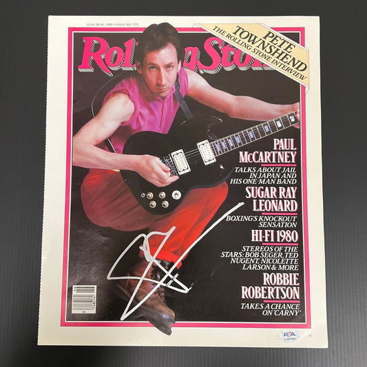 Pete Townshend Signed Rolling Stones Magazine PSA/DNA Autographed Musician