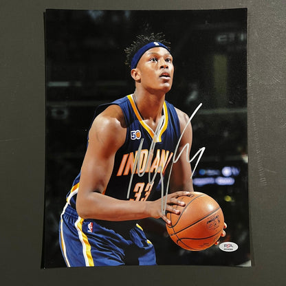 Myles Turner signed 11x14 photo PSA/DNA Indiana Pacers Autographed