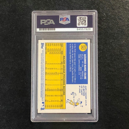 2019 Topps Heritage #342 Alex Colome Signed Card PSA Slabbed Auto White Sox